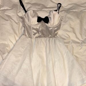Victoria's Secret White and Black Slip Dress